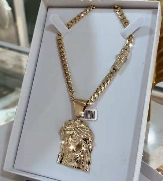 Necklace with Jesus face