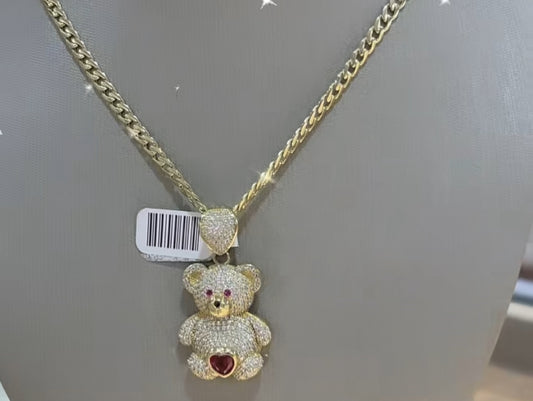 Women bear necklace